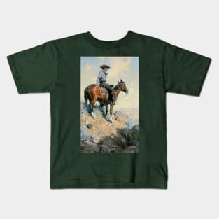 Sentinel of the Plains by William Dunton Kids T-Shirt